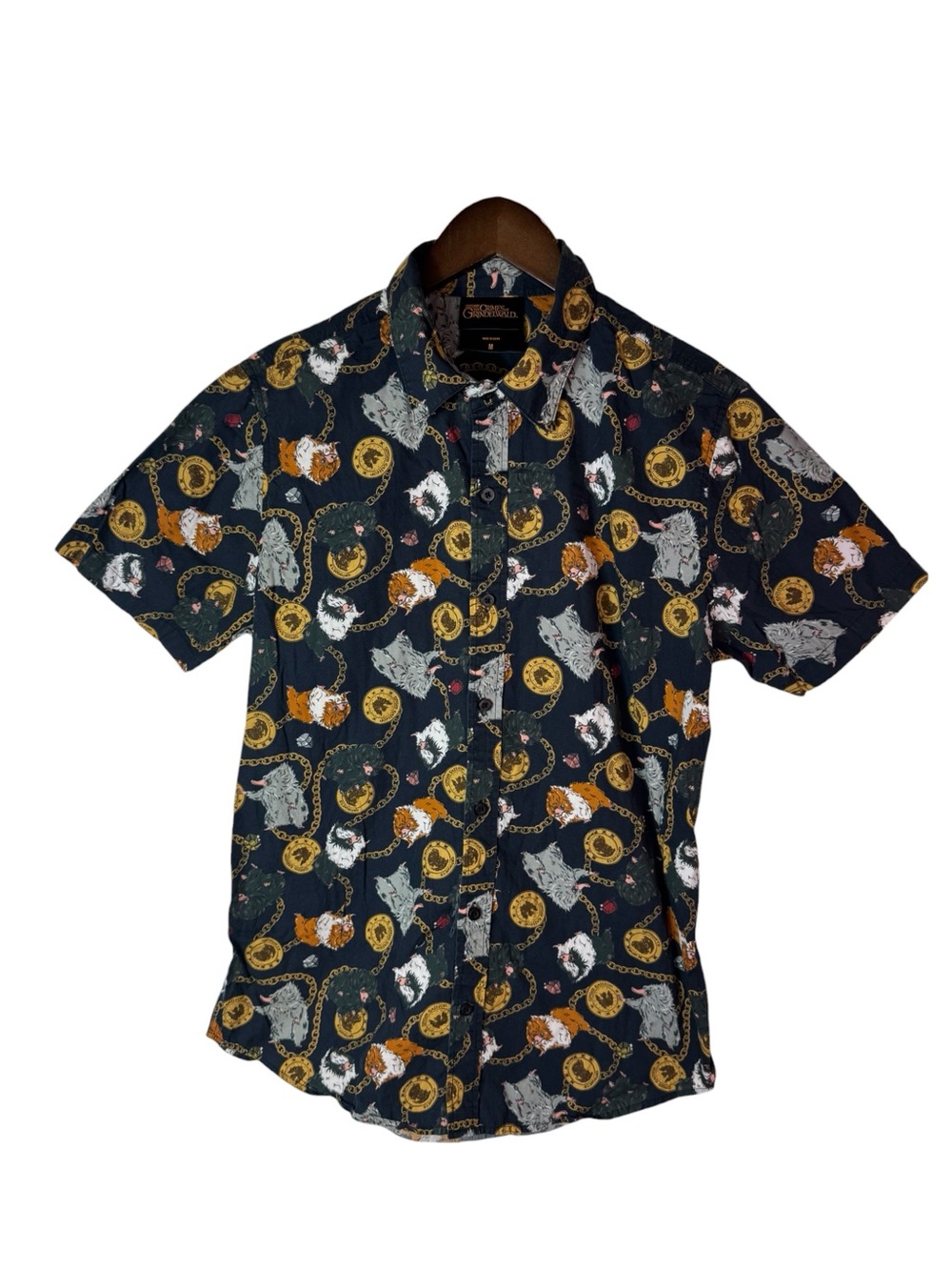 Fantastic Beasts The Crimes of Grindelwald AOP Button Shirt - Men Medium M